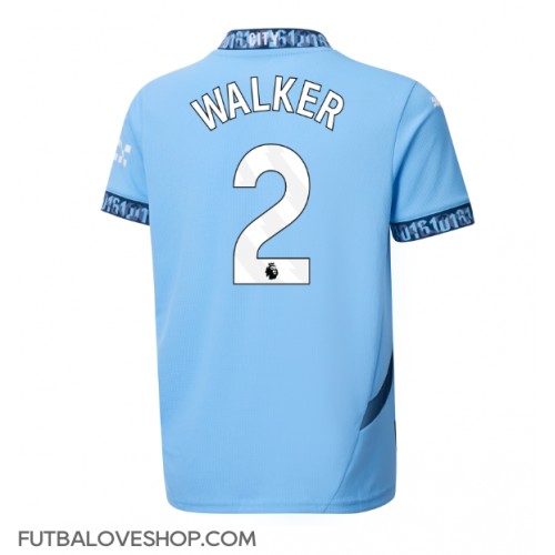 Dres Manchester City Kyle Walker #2 Domáci 2024-25 Krátky Rukáv